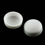Snapcaps Screw Covers & Flat Bottom Washers White 6/8 Gloss - Pack of 25